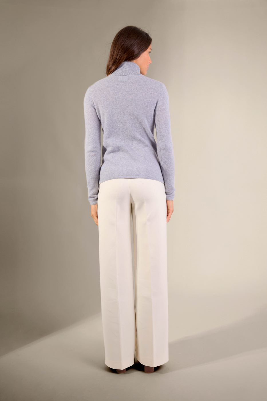 Jersey Cuello Vuelto - Bise - Azul Marfil