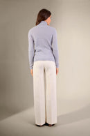 Jersey Cuello Alto - Bise - Azul Marfil