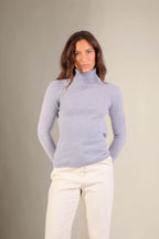Jersey Cuello Vuelto - Bise - Azul Marfil