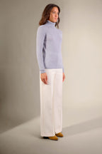 Jersey Cuello Vuelto - Bise - Azul Marfil