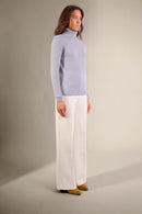 Jersey Cuello Alto - Bise - Azul Marfil