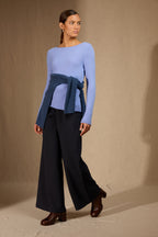 Pull Col Bateau Megan - Bleu Pastel