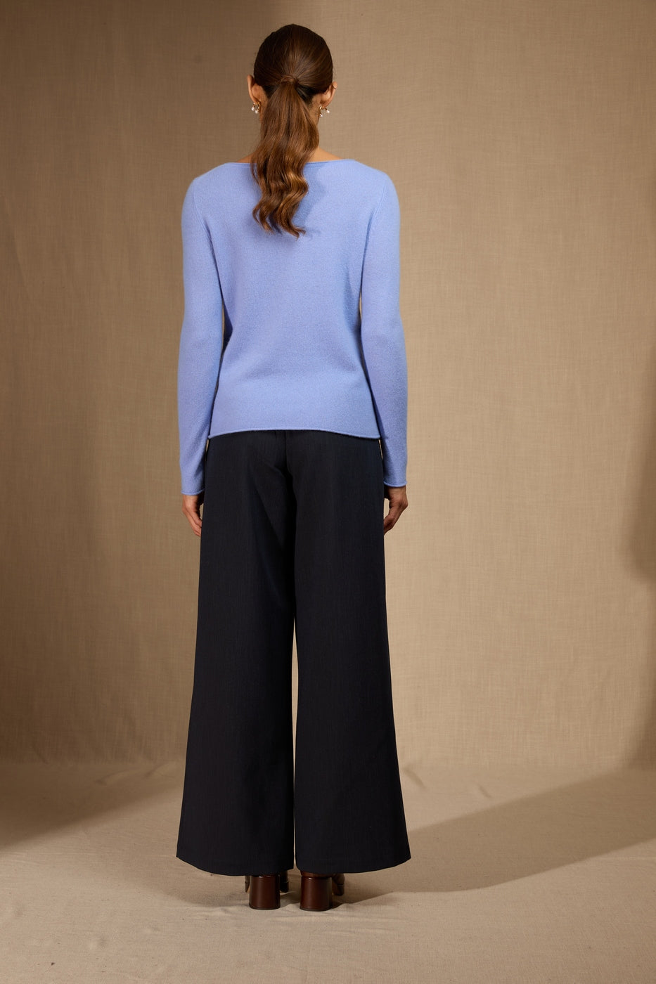 Pull Col Bateau Megan - Bleu Pastel