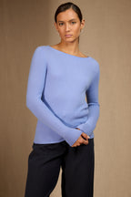 Pull Col Bateau Megan - Bleu Pastel