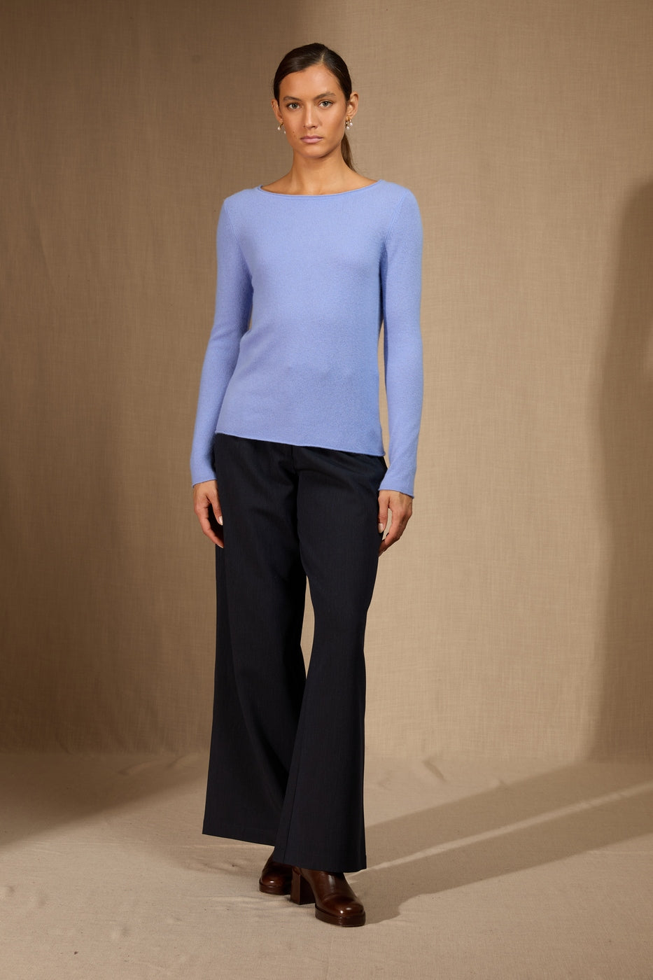 Pull Col Bateau Megan - Bleu Pastel