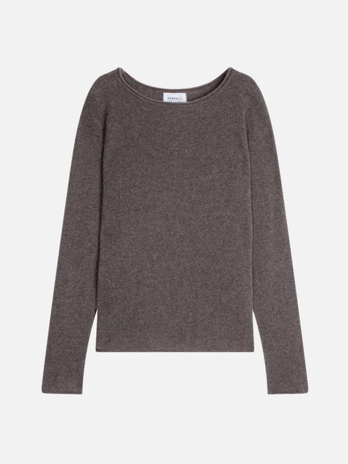 Pull Col Bateau - Criou - Écorce Chiné