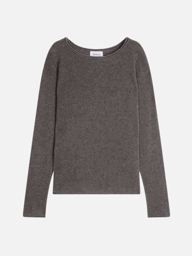 Pull Col Bateau - Criou - Écorce Chiné