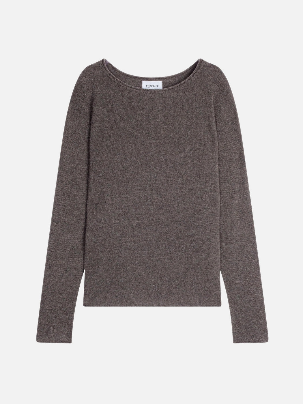 Boat Neck Jumper - Criou - Heathered Bark