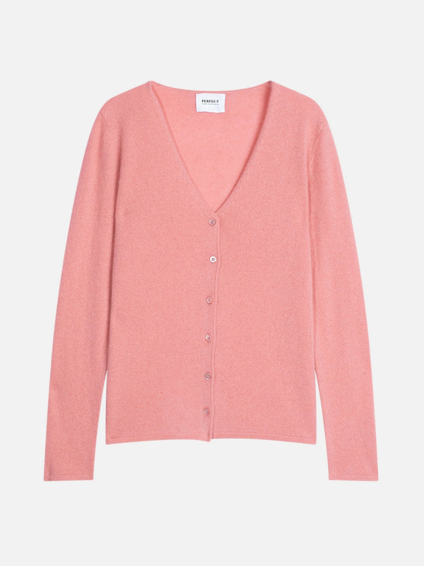 Cardigan med V-hals Paige - Hyacint