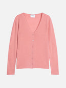 Cardigan Col V - Chalais - Jacinthe