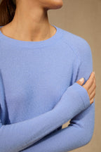 Pull Col Rond Whitney - Bleu Pastel