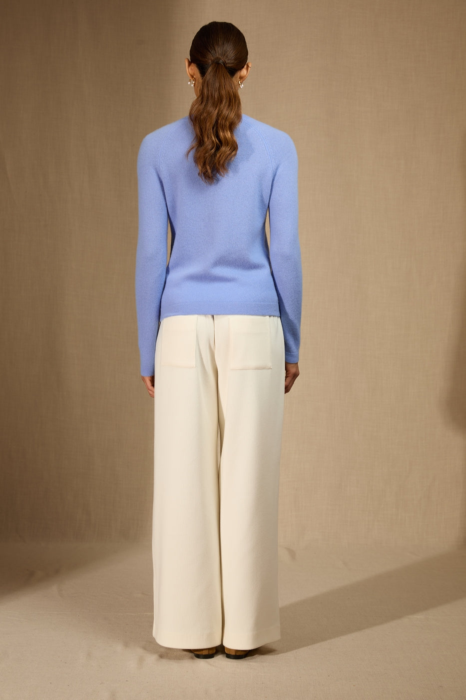 Pull Col Rond Whitney - Bleu Pastel