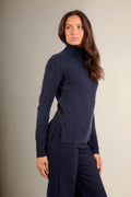 Tracy Roll Neck Jumper - Caviar