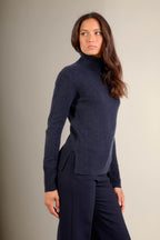 Tracy Roll Neck Jumper - Caviar