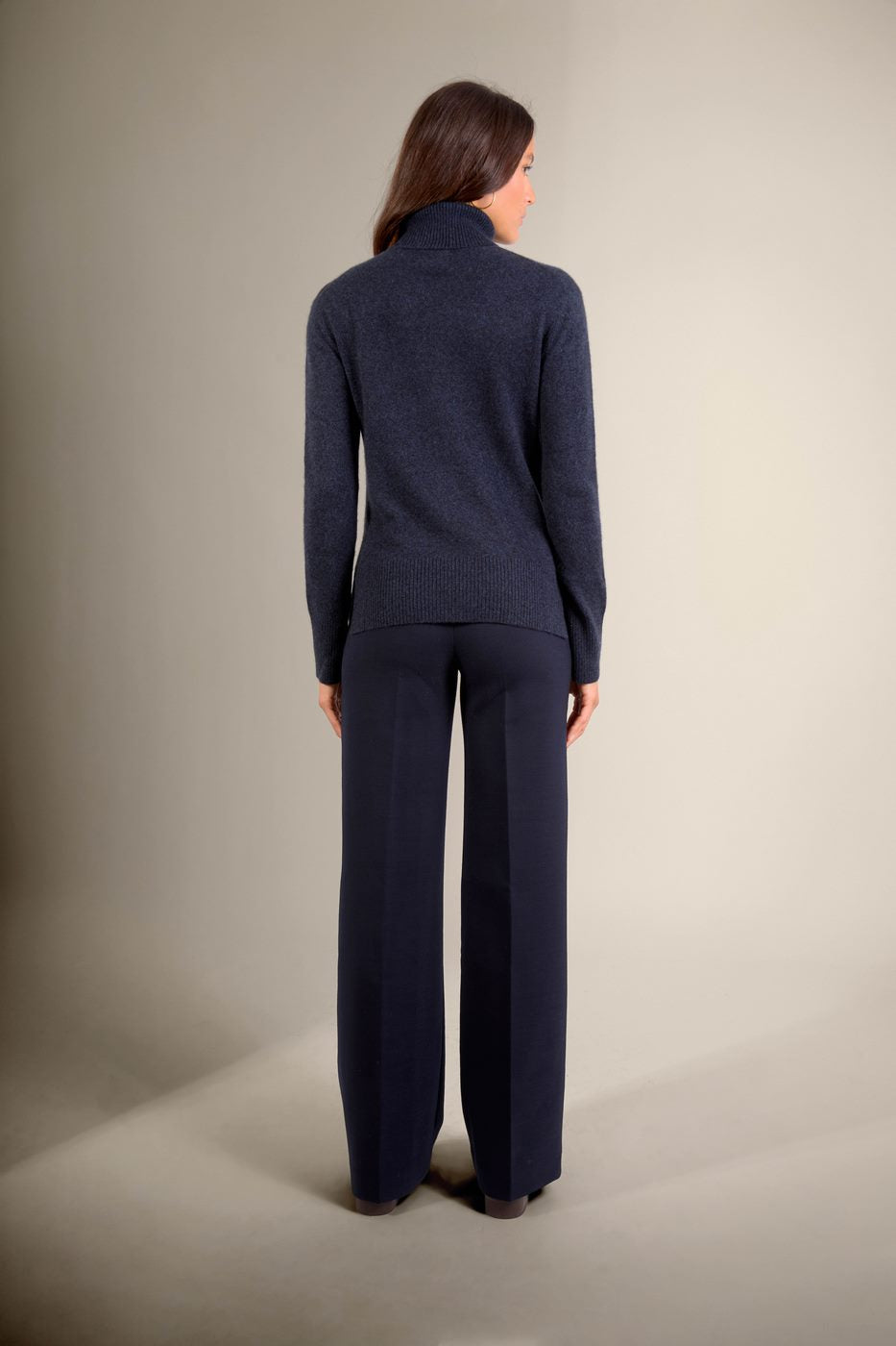 Tracy Roll Neck Jumper - Caviar