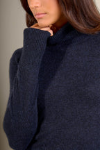 Tracy Roll Neck Jumper - Caviar