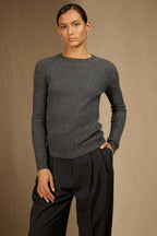 Pull Col Rond Kylie - Anthracite Chiné