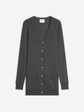 Cardigan Col V Pearl - Anthracite Chiné