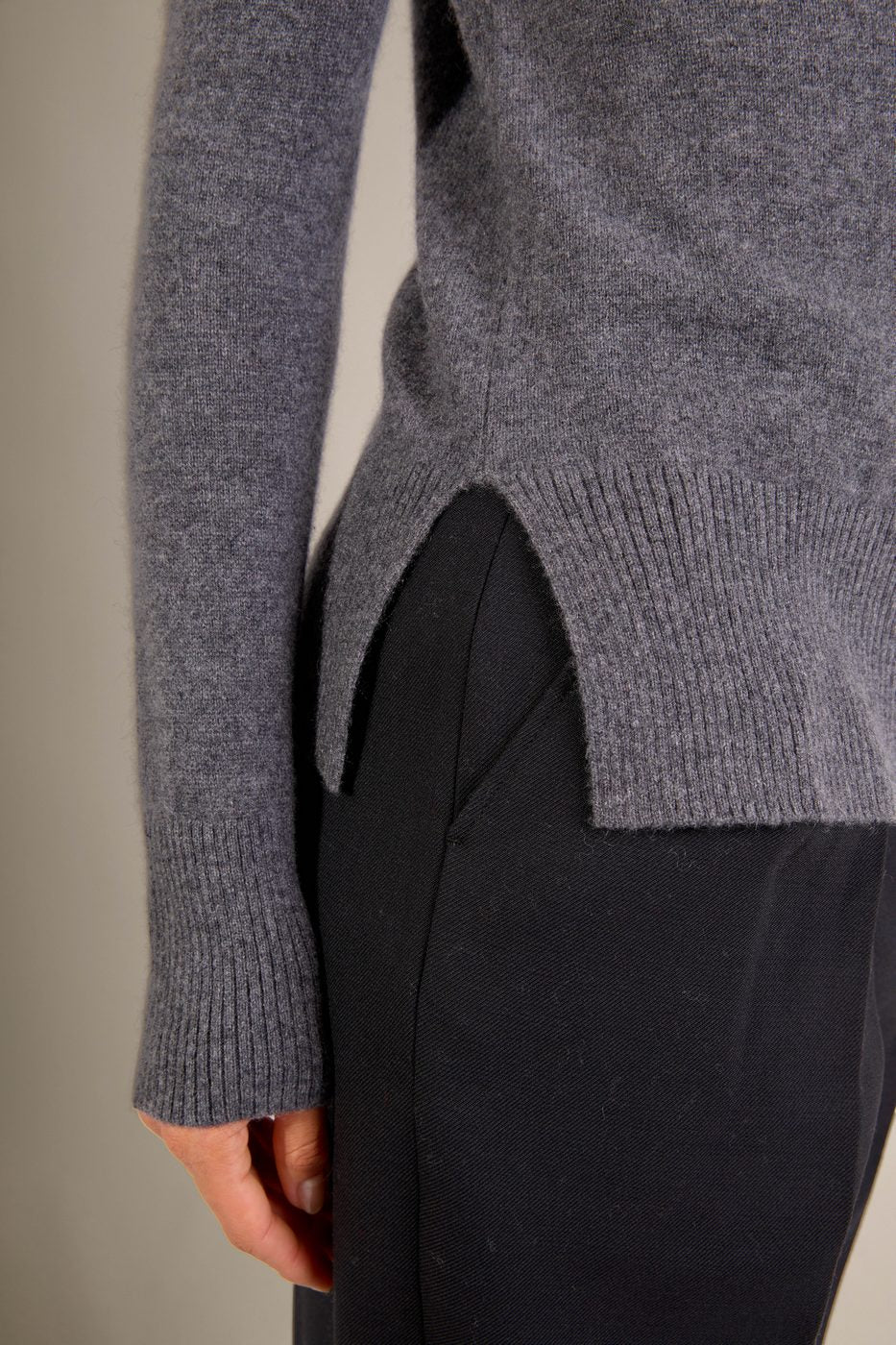 Pull Col Roulé Tracy - Anthracite Chiné