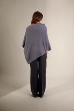 Poncho 4 Fils Georgia - Anthracite Chiné