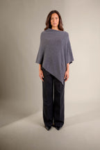 Poncho 4 Fils Georgia - Anthracite Chiné