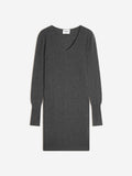 Robe Col V Joy - Anthracite Chiné
