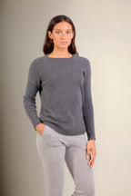 Pull Col Rond Amvira - Anthracite Chiné