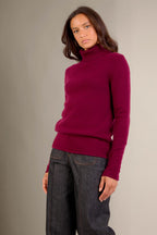 Pull Col Roulé 4 Fils Willow - Bordeaux