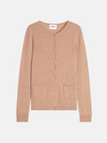 Cardigan Col Rond Amy - Camel Chiné