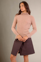 Pull Col Roulé Florivien - Camel Chiné