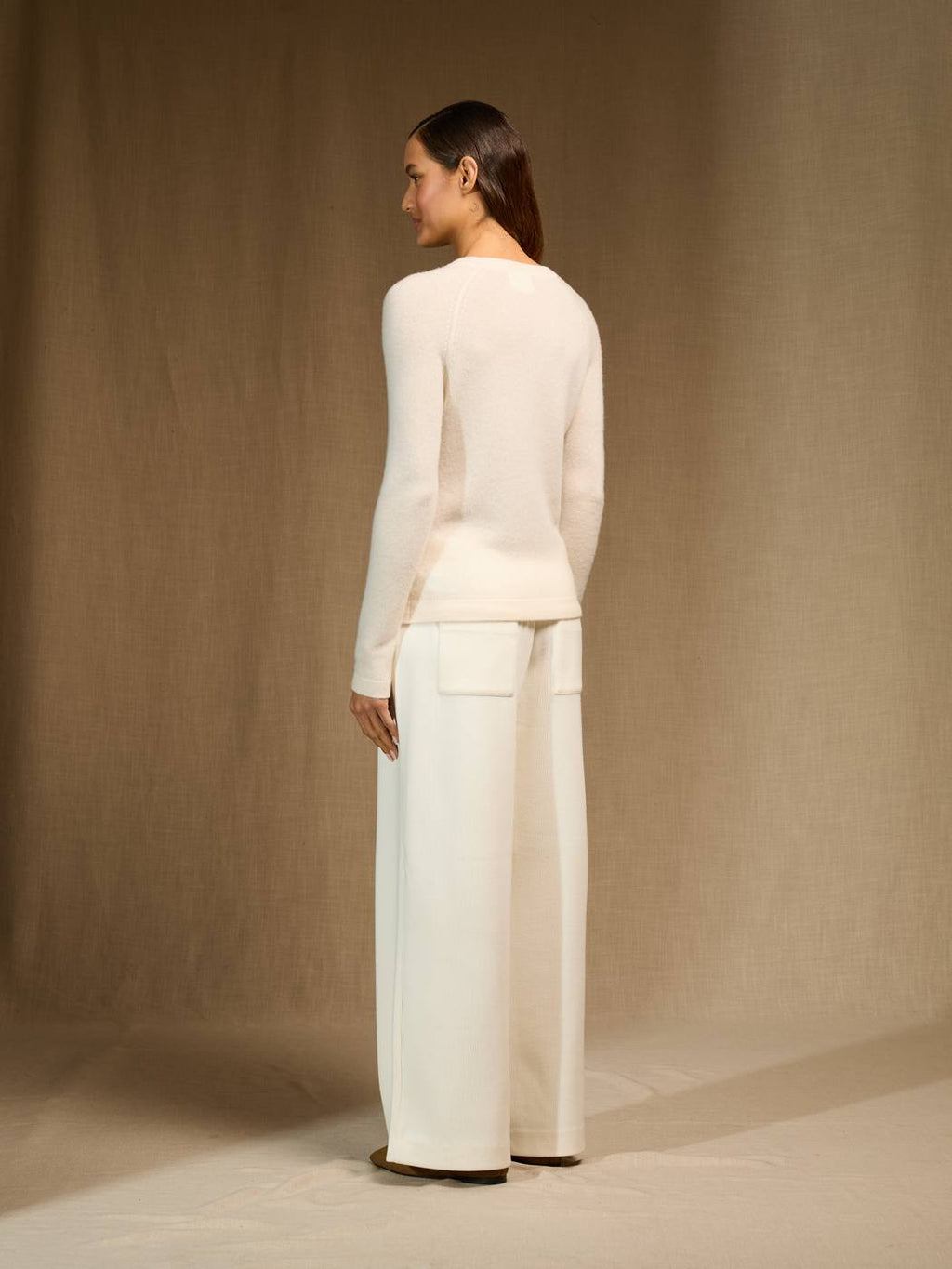 Pull Col Rond Whitney - Ivoire