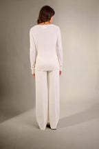 Pull Col V Penelope - Ivoire