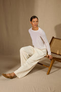 Pull Col Rond Amvira - Neige