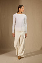 Pull Col Rond Amvira - Neige