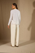 Pull Col Rond Amvira - Neige