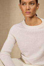 Pull Col Rond Amvira - Neige