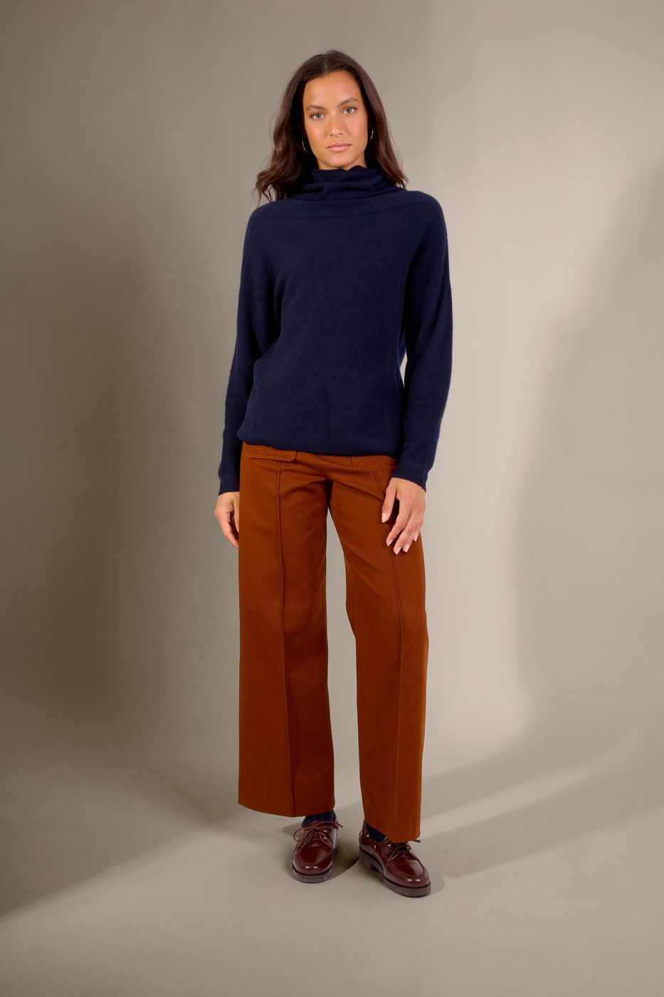 Pull Col Roulé Cevaro - Marine