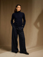 Turtleneck Sweater - Lilly - Navy