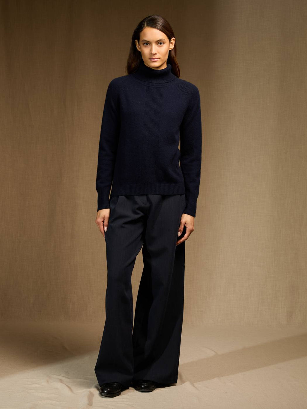 Turtleneck Sweater - Lilly - Navy