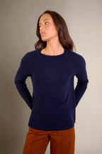 Crew Neck Sweater - Daria - Navy