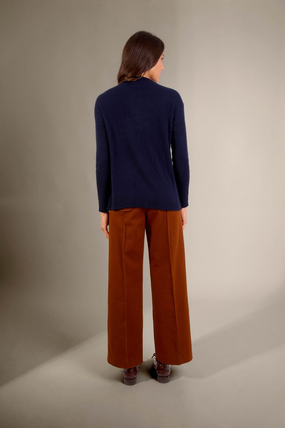 Crew Neck Sweater - Daria - Navy