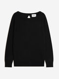 Pull Col Bateau Goutte Dos Leslie - Noir