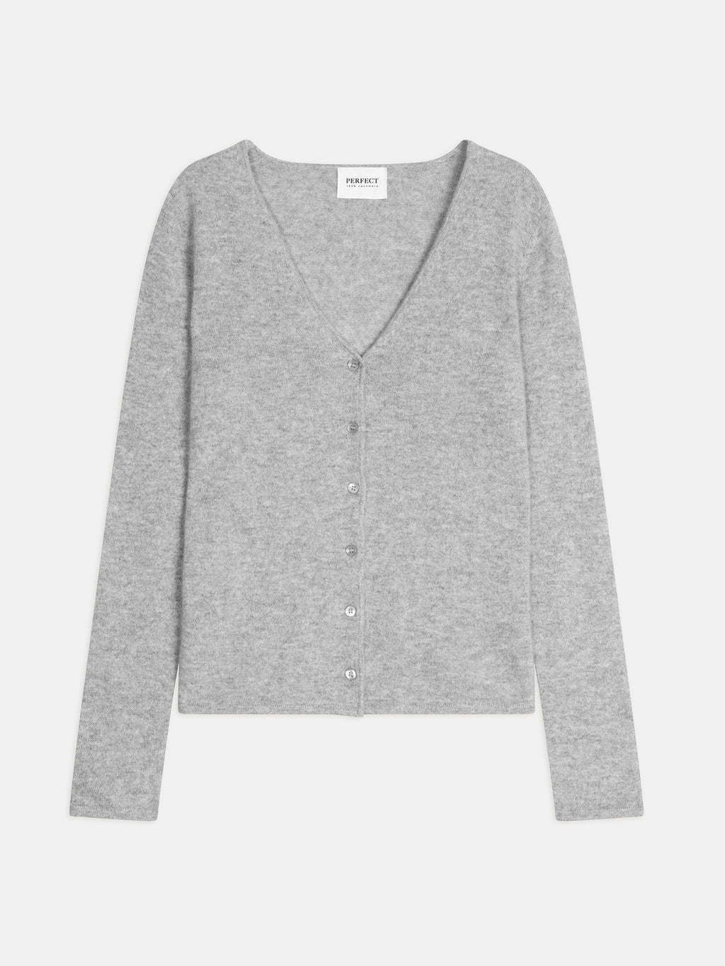 V-Neck Cardigan - Paige - Heather Cloud