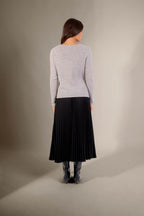 V-Neck Cardigan - Paige - Heather Cloud