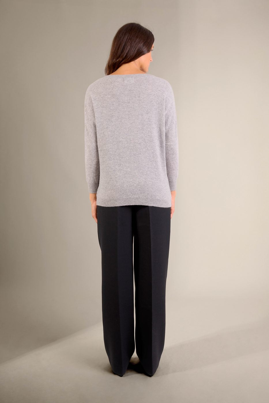 Batwing Sweater - Molly - Heathered Cloud