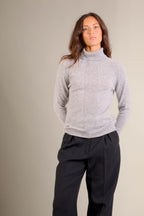 Turtleneck Sweater - Lilly - Heather Cloud