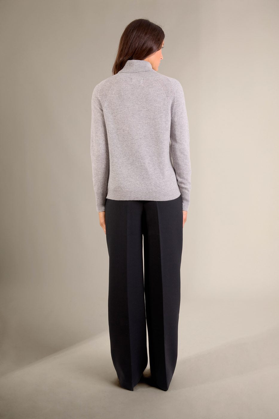 Turtleneck Sweater - Lilly - Heather Cloud