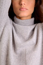 Turtleneck Sweater - Lilly - Heather Cloud