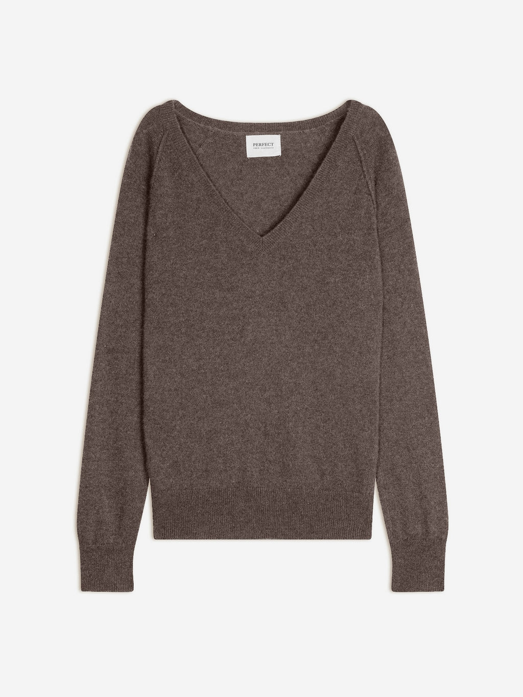 Pull Col V Penelope - Taupe Chiné