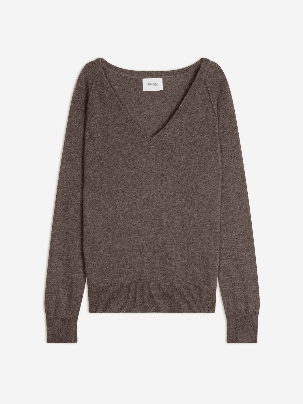 Pull Col V Penelope - Taupe Chiné